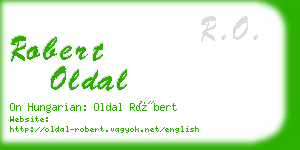 robert oldal business card